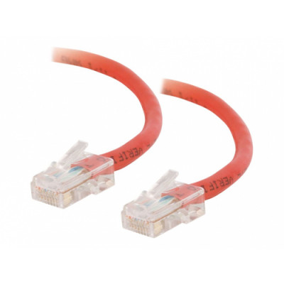 C2G - Patch cable - RJ-45 (M) to RJ-45 (M) - 3 m - UTP - CAT 5e - booted, snagless - red